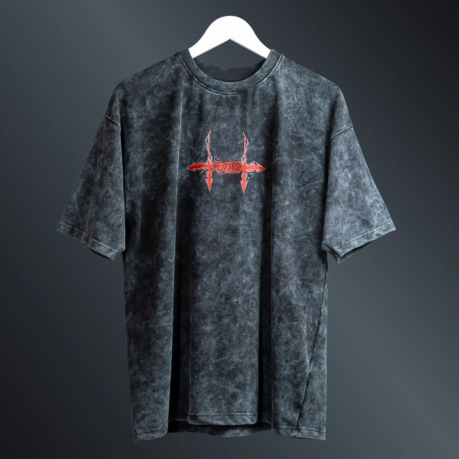 Anime Acid Wash Oversized image 1