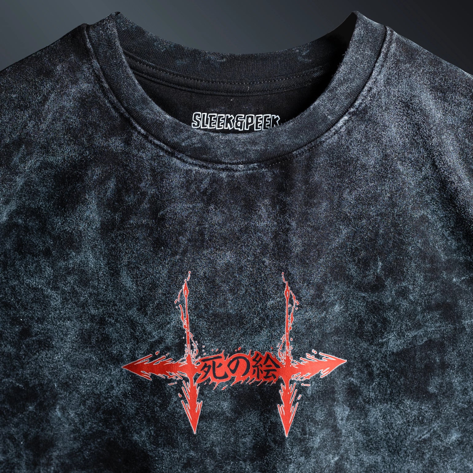 Anime Acid Wash Oversized image 2