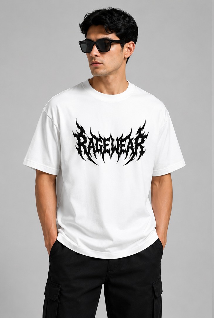 White Anime Oversized