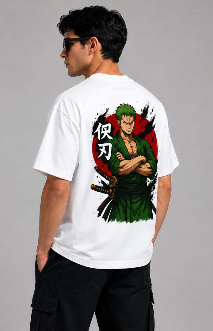 White Anime Oversized
