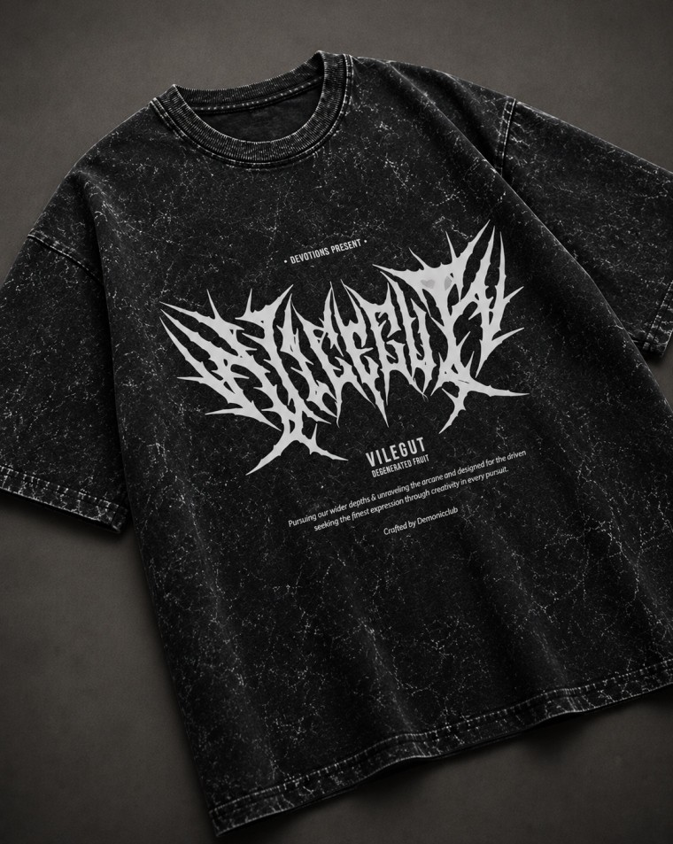 Scull Acid Wash Ragewear image 3