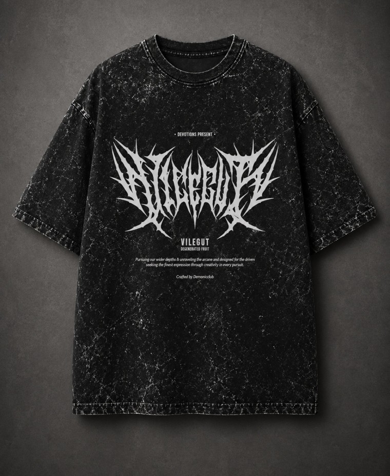 Scull Acid Wash Ragewear image 1