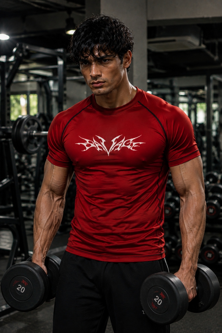 Rage Compression T-shirt Red image 2