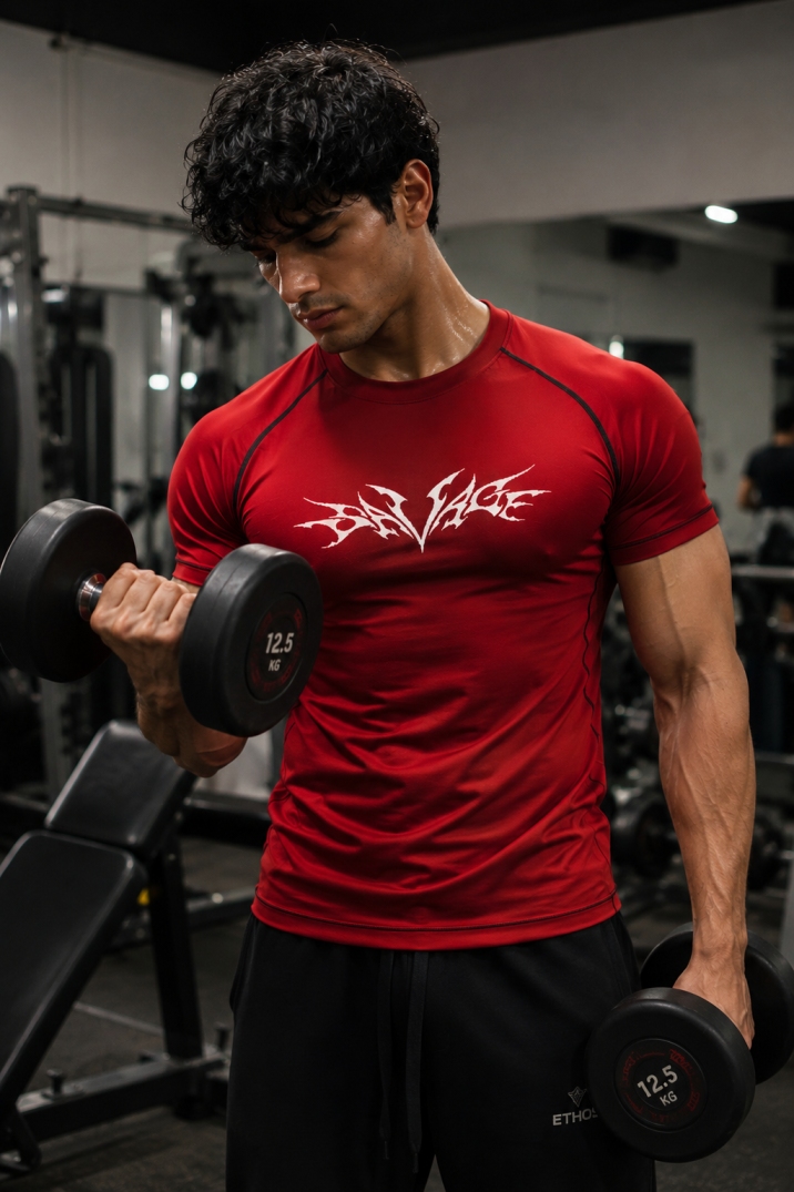Rage Compression T-shirt Red image 1
