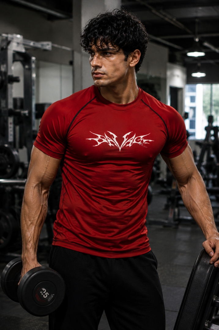 Rage Compression T-shirt Red image 4